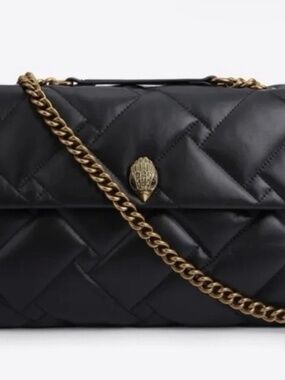 Kurt Geiger XXL Kensington Black Quilted Leather Bag